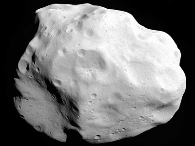 <a href="/asteroids/asteroid_lutetia.html&edu=elem&dev=1">Lutetia</a> is a medium-sized <a href="/our_solar_system/asteroids.html&edu=elem&dev=1">asteroid</a>. It orbits the <a href="/sun/sun.html&edu=elem&dev=1">Sun</a> in the main asteroid belt between the planets <a href="/mars/mars.html&edu=elem&dev=1">Mars</a> and <a href="/jupiter/jupiter.html&edu=elem&dev=1">Jupiter</a>.  This lumpy object is about 96 km (60 miles) in diameter. It isn't a perfect sphere, though. Lutetia is 132 km (82 miles) across one way, but only about 76 km (47 miles) long in another direction. The European space probe <a href="/space_missions/robotic/rosetta_flyby_asteroid_lutetia_july_2010.html&edu=elem&dev=1">Rosetta flew past Lutetia</a> in July 2010, and gave us our first good look at the asteroid.<p><small><em>Image courtesy of ESA 2010 MPS for OSIRIS Team MPS/UPD/LAM/IAA/RSSD/INTA/UPM/DASP/IDA.</em></small></p>