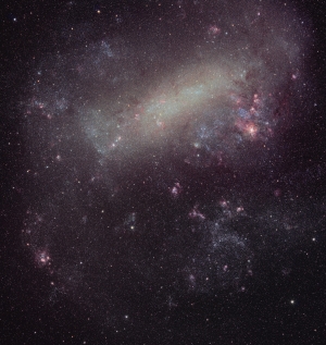 images of irregular galaxies in space